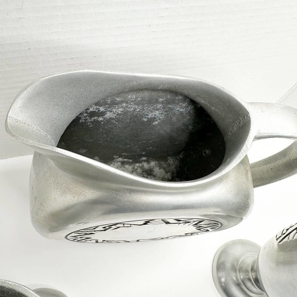 Mid Century Wilton Armetale Mount Joy Pitcher & Four Goblets - Picture 5 of 10